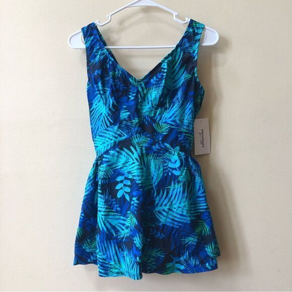 Swimsuits for All V-neck Swim Dress - Picture 1 of 4